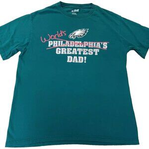 Philadelphia Eagles NFL Team Apparel Fathers Day T-shirt 100% cotton